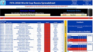 Download FIFA World Cup 2018 Russia Spreadsheet